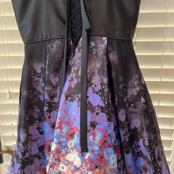 Beautiful, special event dress. Strapless Betsy &Adam corseted/floral skirt, 4 - Picture 8 of 10